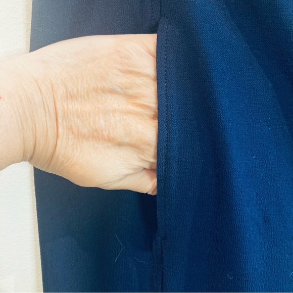 EILEEN FISHER SZ PL Wide Leg Elastic Waist Band Pull  On Palazzo Pants Trousers - Picture 7 of 8